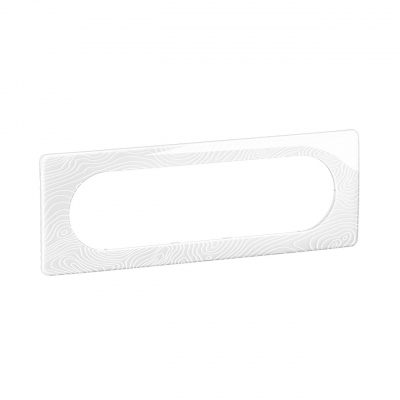 Plaque de finition - 6 � 8 Modules - Blanc relief - Legrand C�liane CP0611
