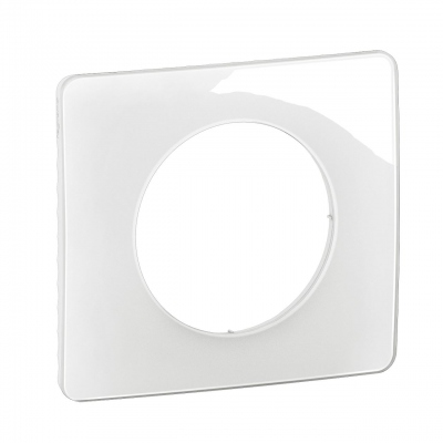 Plaque de finition - 1 Poste - Blanc �maill� - Legrand C�liane CP0001