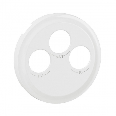 Enjoliveur - Pour prise TV-R-SAT DAB - Blanc - Legrand C�liane CB0388