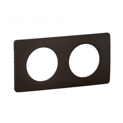 Plaque de finition - 2 Postes - Noir mat - Legrand C�liane CP0102