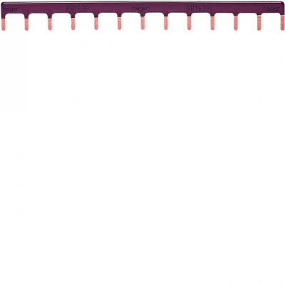 Barre de pontage - 1 P�le - 10 mm� - 13 modules - Phase - KB163P