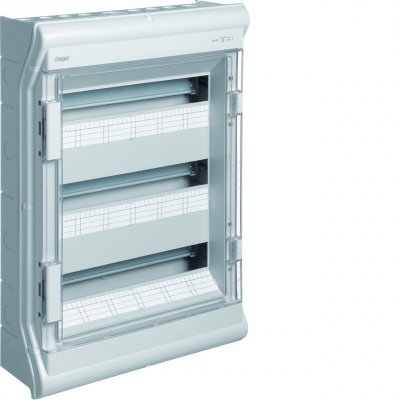 Coffret �lectrique - Hager Vector - IP55 - 3 Rang�es - 54 Modules - Hager VE318F