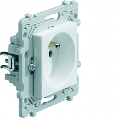 Prise de courant 2 p�les + terre 16 Amp�res � griffes Hager Essensya