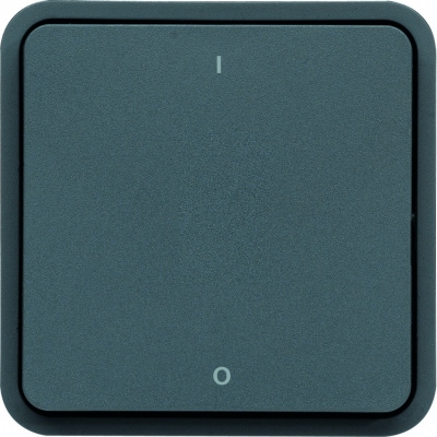Interrupteur Bipolaire 10A Hager Cubyko composable gris