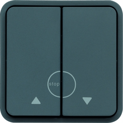 Bouton poussoir volet roulant Hager Cubyko composable gris