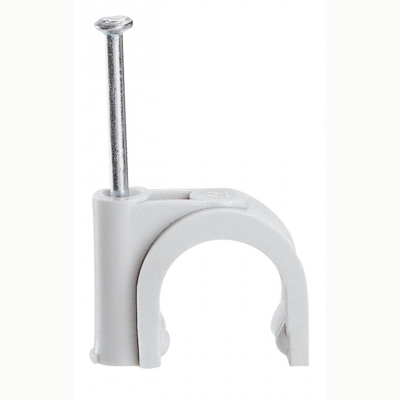 Attache pontet - Pour C�ble rond - 29 mm - Gris - Boite de 20 - Legrand Fixfor 031536