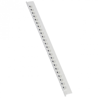 Rep�re Legrand Memocab - Lettre W - Blanc - Largeur 2.3 mm