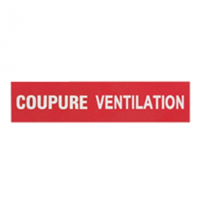 Etiquette - Coupure ventilation - Legrand 038030