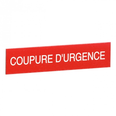 Etiquette - Coupure d'urgence - Legrand 038092