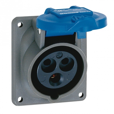 Prise tableau 16 Amp�res 3P+T IP44 bleu - Legrand Hypra 52023