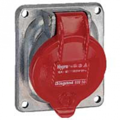 Prise tableau 32 Amp�res 3P+T IP44 rouge - Legrand Hypra 52933