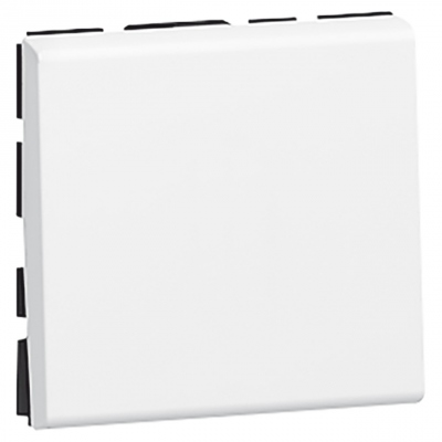 Bouton poussoir inverseur 2 modules blanc Legrand Mosaic