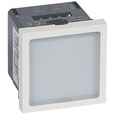Signal�tique lumineuse � LEDs vert/rouge 2M Legrand Mosaic
