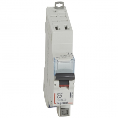 Disjoncteur 2A 4.5kA courbe C phase neutre Legrand DNX3 auto