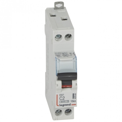 Disjoncteur 1A 10kA courbe C phase neutre Legrand DX3 Vis / Vis