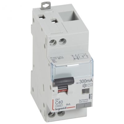 Disjoncteur diff�rentiel Legrand DX3 40A courbe C 300mA 2 Poles type AC - Vis / Vis - 6ka