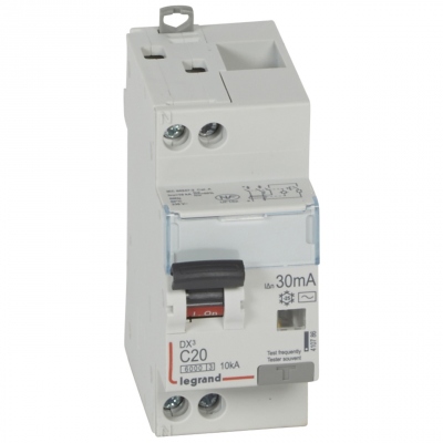 Disjoncteur diff�rentiel Legrand DX3 20A courbe C 30mA 2 Poles type AC - Vis / Vis