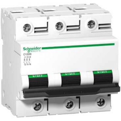 Disjoncteur Schneider - C120N - 3 P�les - 125 amp�res - Courbe C - Schneider electric A9N18369