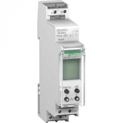 Interrupteur Horaire - IHP+ COMPACT 1 contact - 24-7 16A - Schneider electric CCT15838