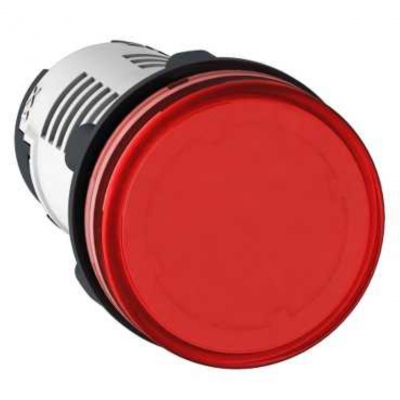 Voyant rond - D 22 mm - Rouge - LED int�gr�e - 230V - Schneider electric XB7EV04MP