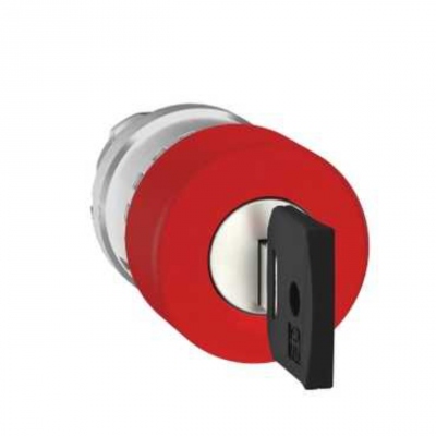 T�te arr�t d'urgence - Rouge - A cl� - D30 - Schneider ZB4BS934K