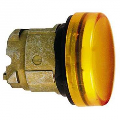 T�te - Pour Voyant � culot BA9s - Orange - Cabochon lisse - Schneider ZB4BV05