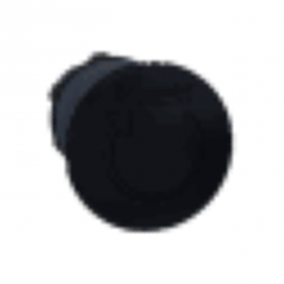T�te de coup de poing - 40 mm - Tourner pour d�verrouiller - Noir - Schneider electric ZB5AS52