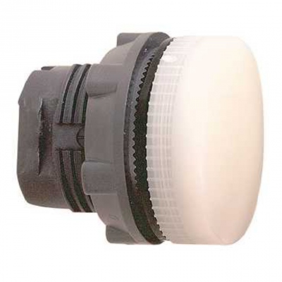 T�te - Pour Voyant � culot BA9s - Blanc - Cabochon lisse - Schneider ZB5AV01