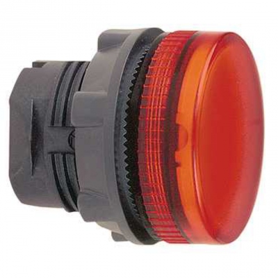 T�te - Pour Voyant � LED - Rouge - Cabochon lisse - Schneider ZB5AV043