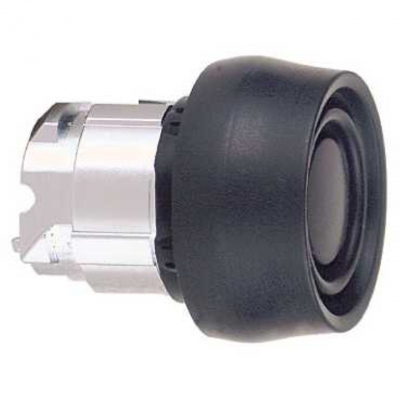 T�te Bouton Poussoir - Capuchonn� - Affleurant - Noir - Schneider Harmony ZB4BP2S