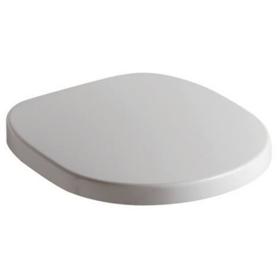 Abattant WC - CONNECT - Recouvrant - Charni�res inox - Avec ralentisseur frein de chute - Blanc - Id�al standard E712