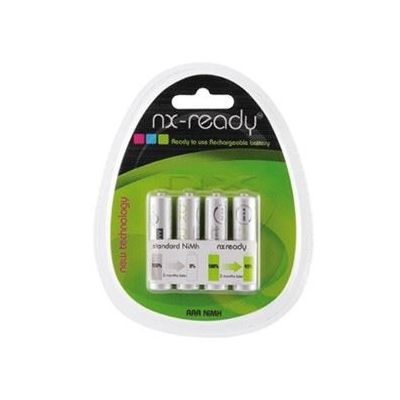 Accus AAA NIMH - NX READY - 1.2 Volts -  800 mAh - Blister de 4 - Enix Energies ACH9020