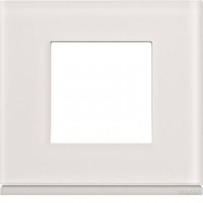 Plaque - 1 poste - Moon Glass - Hager Gallery WXP4002