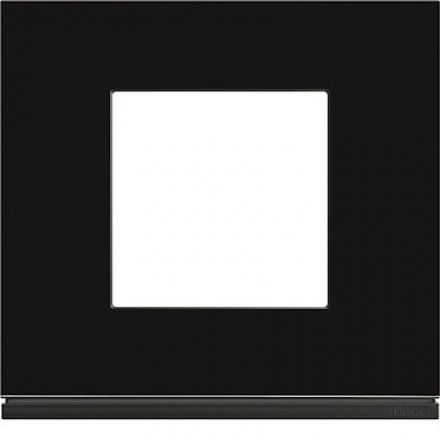 Plaque - 1 poste - Midnight Glass - Hager Gallery WXP4102