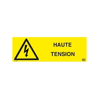 Etiquette autocollante - HAUTE TENSION - CATU AT-7001