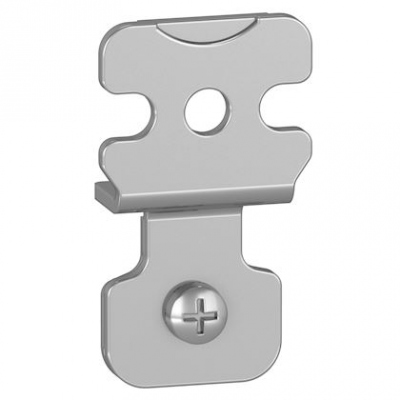 Jeu de 4 pattes fixation acier - Pour coffret Spacial S3D - Schneider electric NSYAEFPFSC