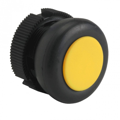 T�te ronde - Harmony XAC - Pour bouton poussoir - Capuchonn� - Jaune - Schneider electric XACA9415