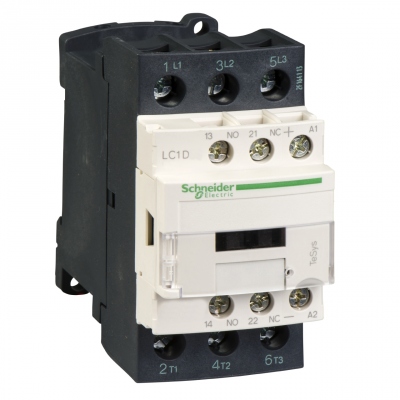 Contacteur Tesys D - 25A - 3 P�les - 1F+1O - 380V AC - AC-3 - Schneider electric LC1D25Q7