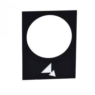 Etiquette - Harmony - 30 x 40 mm - Noir - Arri�re - PV et GV - Schneider electric ZB2BY2918