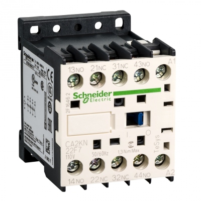 Contacteur auxiliaire K - Tesys - 10A - 2F+2O - 110V AC - Schneider electric CA2KN22F7