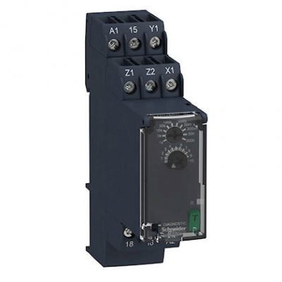 Relais temporis� - Harmony Time - Retard - 1OF - 24 � 240V AC/DC - Schneider electric RE22R1CMR