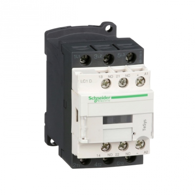 Contacteur Tesys D - 9A - 3 P�les - 1F+1O - 24V DC - AP - BC - Schneider electric LC1D09BL