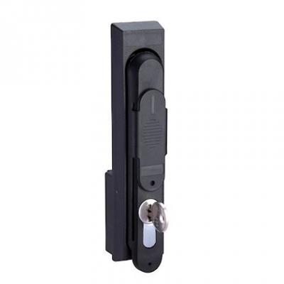 Poign�e avec serrure � cl� 405 - Version NSYPLM108/T - Schneider electric NSYTEL405PL