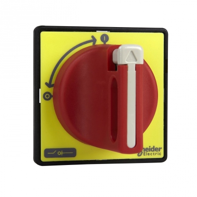 Commande rotative frontale - Tesys vario - Pour V3 et V4 - Poign�e rouge - Schneider electric KCF2PZ