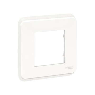 Plaque de finition - Blanc - 1 Poste - Schneider Unica Pro NU400218