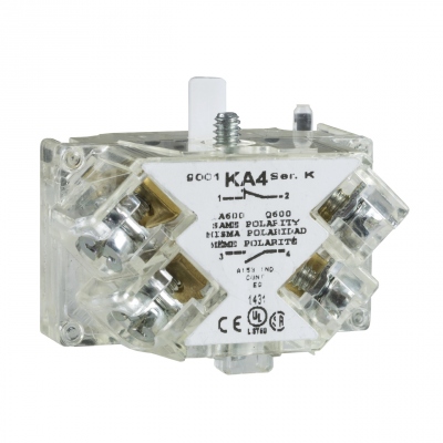 Bloc contact pour bouton - Harmony 9001K - 1O - Schneider electric 9001KA1