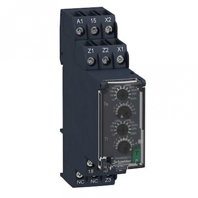 Relais temporis� multifonctions - 1OF - 24 � 240V AC/DC - Schneider electric RE22R1MLMR