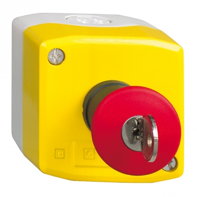 Bo�te � bouton - Harmony XALK - Coup de poing - 2O - Cl� 455 - Schneider electric XALK188F