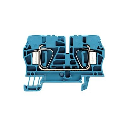 Bloc de jonction - Passage - A ressort - ZDU - 6 mm� - 800V - 41A - Bleu - Weidmuller 1608630000