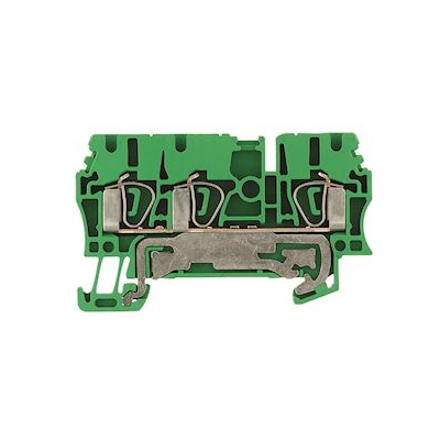 Bloc de jonction - Raccordement � ressort - 2.5 mm� - 300A - Vert / jaune - Weidmuller 1608650000